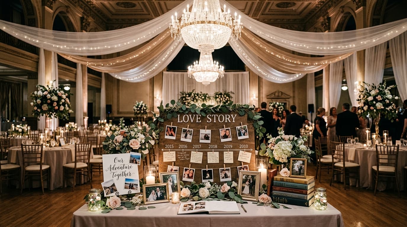 Creative Ways to Display Your Love Story at the Venue