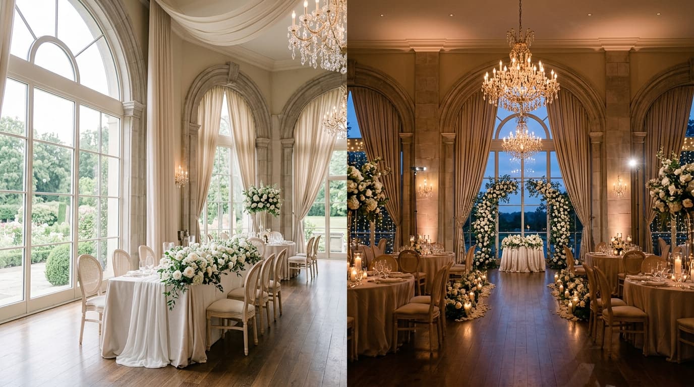 Daytime Weddings vs Evening Weddings: Venue Pros and Cons