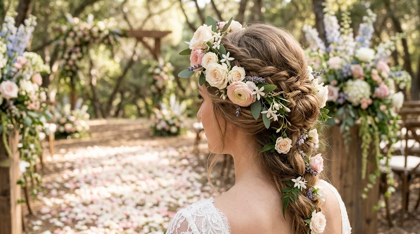 Flower Crowns and Hair Blooms: Romantic Alternatives to Veils