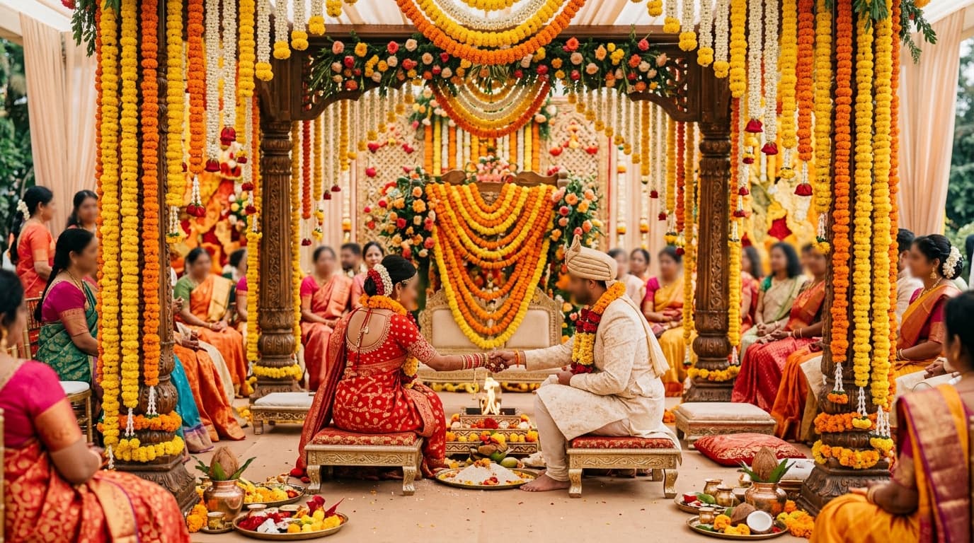 Flowers in Different Wedding Traditions: From Hindu Garlands to Hawaiian Leis