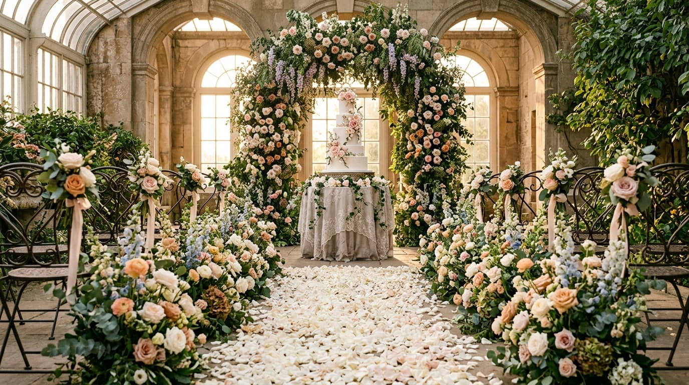 How to Match Your Wedding Cake With Your Décor & Florals