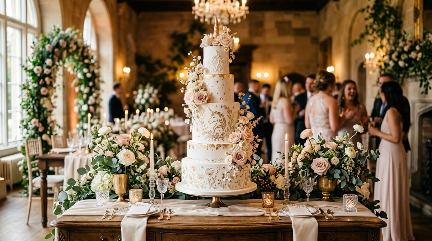 Real Wedding Feature: A Wedding Unicorn Cake Story