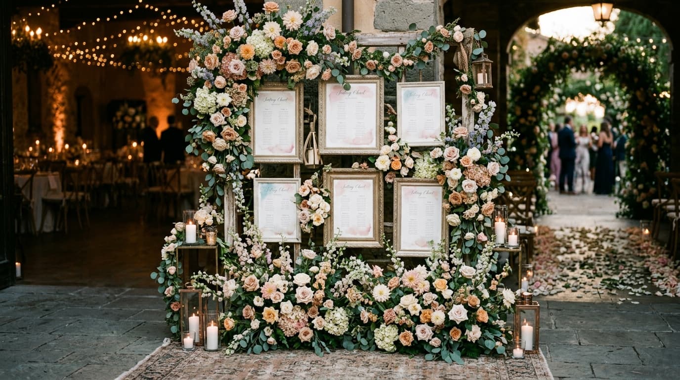 Seating Chart Displays That Double as Décor
