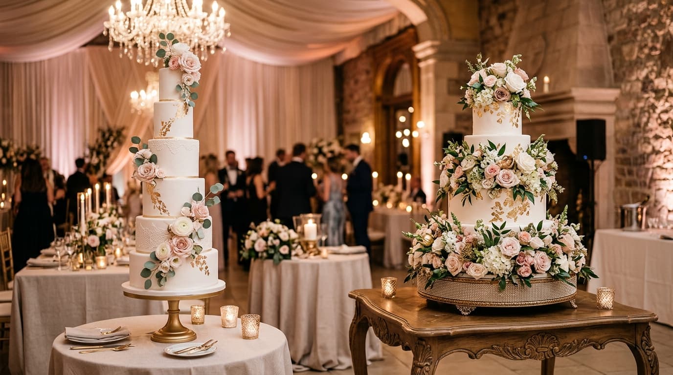 Tall Tiered Cakes vs. Wide Statement Cakes