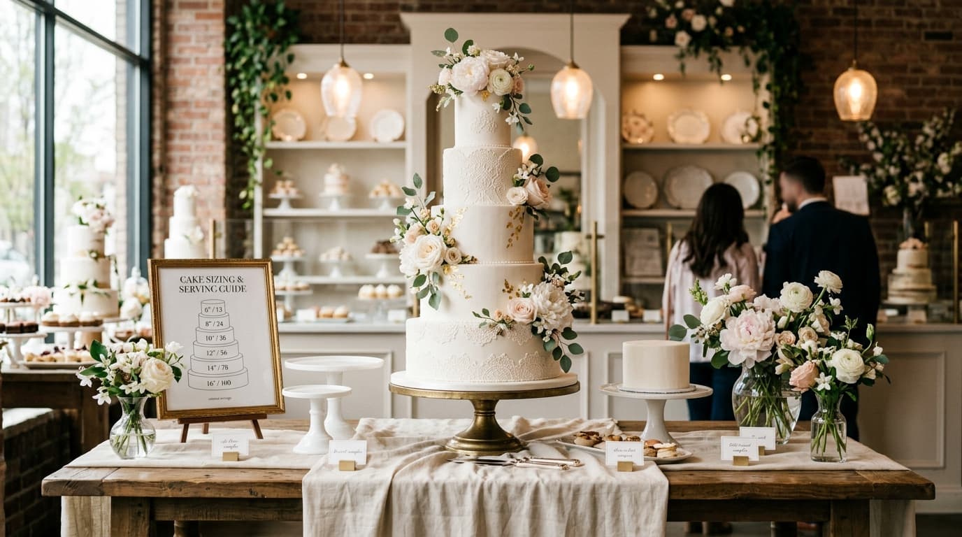 The Ultimate Guide to Wedding Cake: Sizes and Serving