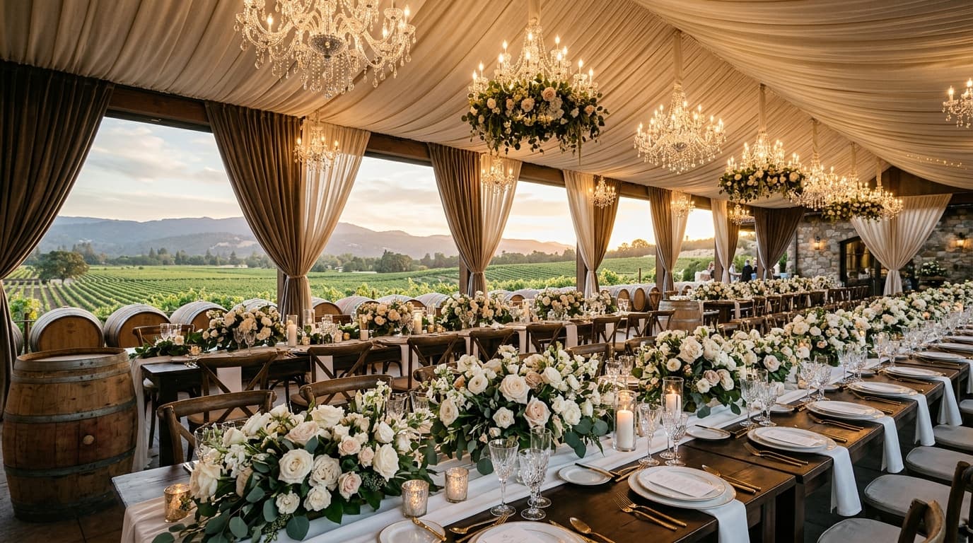 Vineyard & Winery Weddings: Romantic Venues with Built-In Views